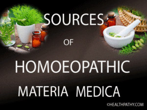 SOURCES OF HOMOEOPATHIC MATERIA MEDICA